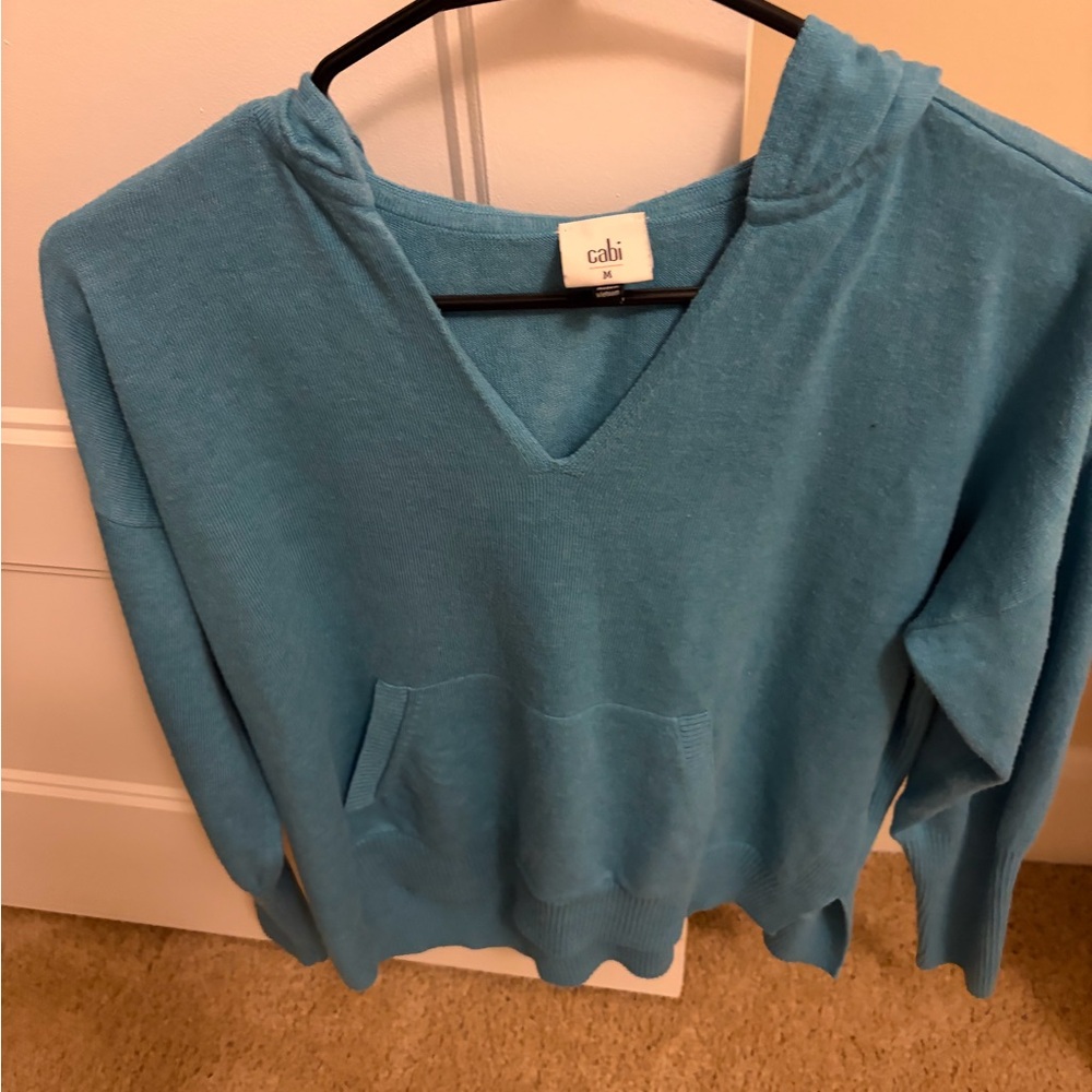 CAbi Teal V-Neck Top